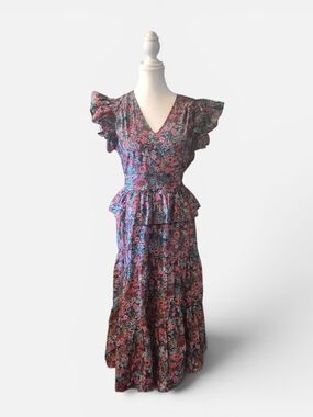 Sugarlips Floral Midi Dress - Pink, Blue, Green